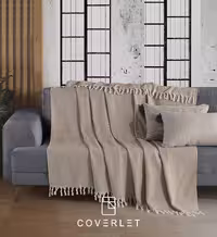 شال تخت و مبل رنگ بژ مدل Ratina