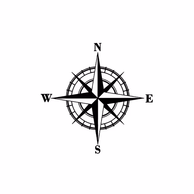 استیکر طرح قطب نما کد 5015