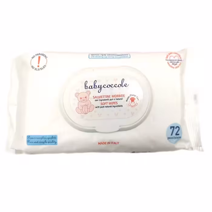 مشخصات، خرید و قیمت دستمال مرطوب بی بی کوکول بسته 72 عددی ⭐️ ویان مارکت