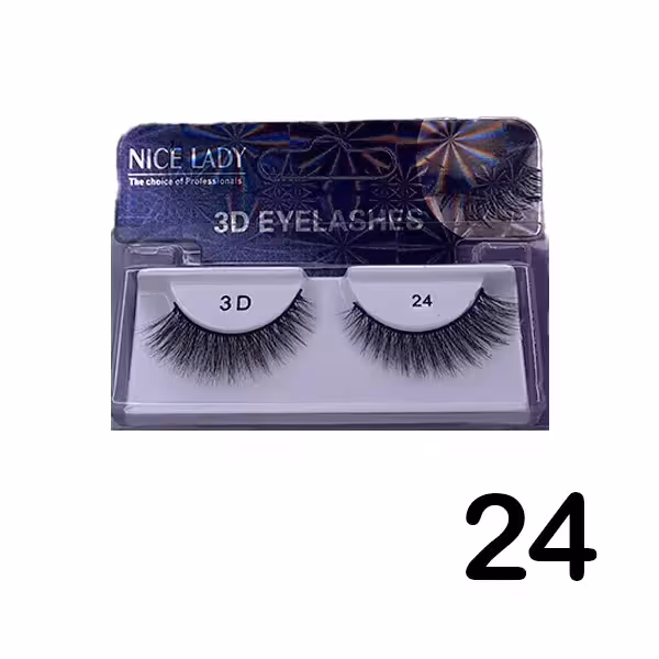 مژه جفتی 3D نایس لیدی شماره 24