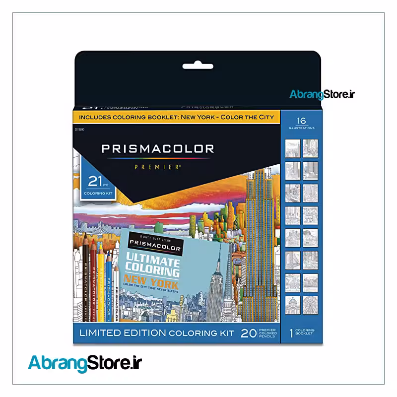 مدادرنگی 21 تکه پریسماکالر ست رنگ آمیزی نیویورک