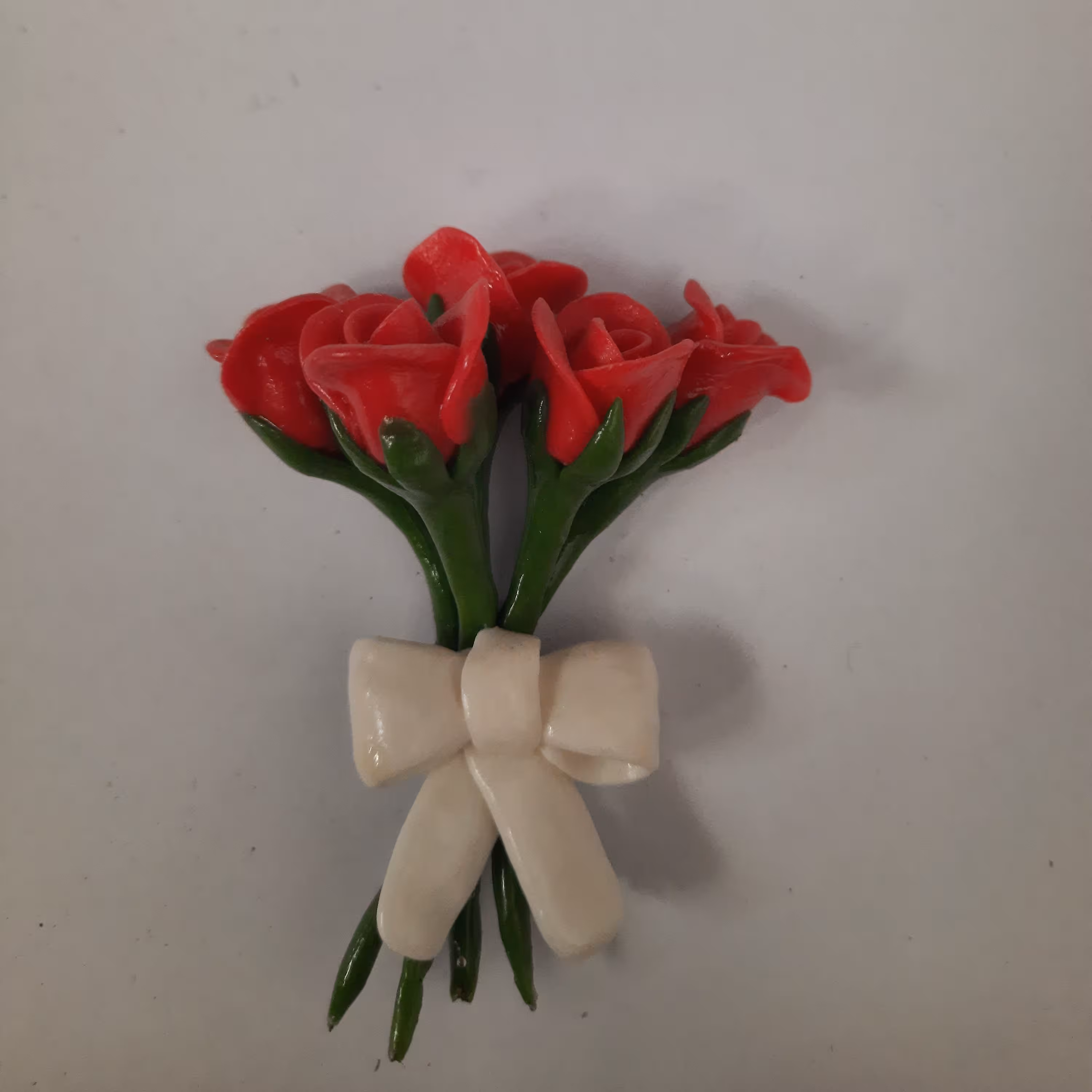 گل خمیری رز قرمز 