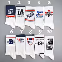 جوراب ساقدار الیت سری نوشته دار طرح Air Force