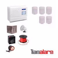 پکیج دزدگیر اماکن باسیم مدل فایروال سیم کارتی و تلفنی F10H65