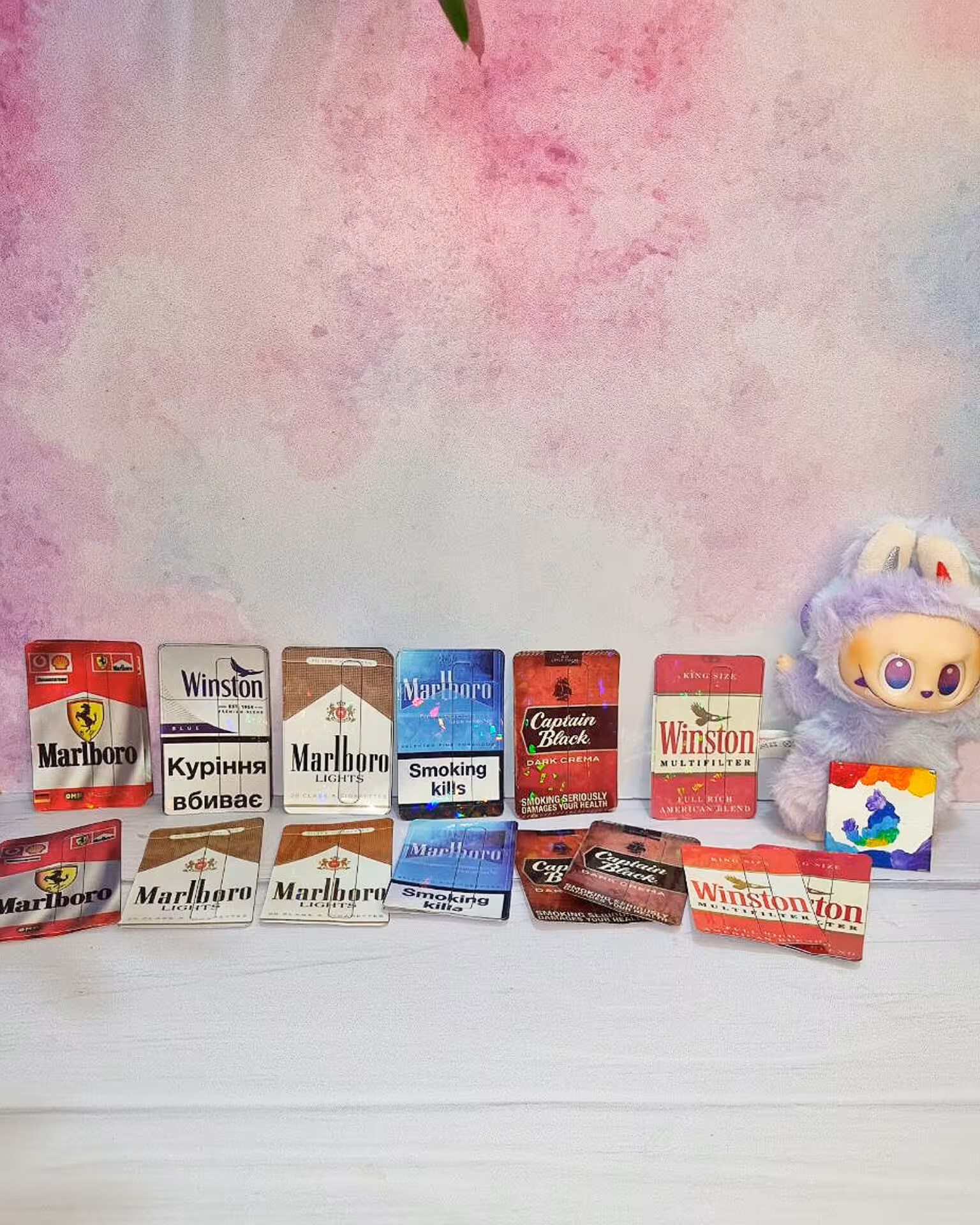 برچسب کارت استیکر کارت بانکی مترو اتوبوس اکلیلی سه بعدی طرح سیگار