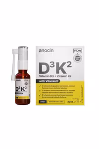 اسپری ویتامین D3 و K2 برند anocin - مقدار 20ml