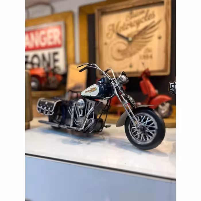 ماکت دکوری مدل موتور کلاسیک طرح فلزی دست ساز کد 1800