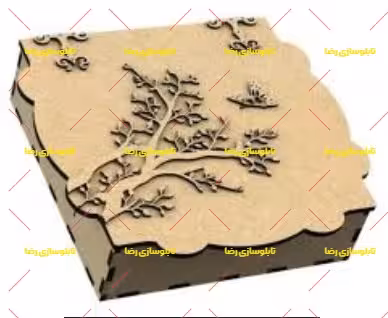 دانلود طرح آماده لیزر باکس یا جعبه یا استند کادویی یا جواهرات کد 2055