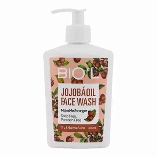 ژل شستشوی صورت بیول پوست نرمال و دهیدراته حاوی جوجوبا حجم 140 میل / Biol Normal Skin Jojoba Face Wash Gel 140 ml