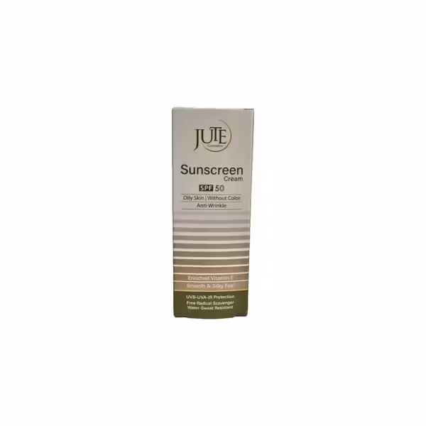 کرم ضدآفتاب  50 SPF پوست چرب بی رنگ ژوت 100 میلی‌لیتر Jute