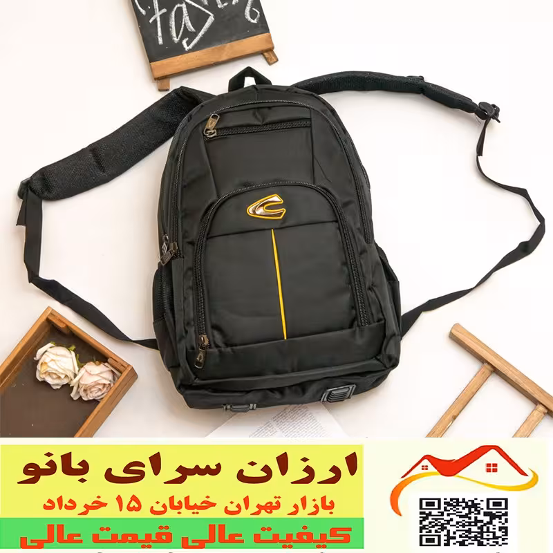 کوله پشتی لپ تاپ دانشجویی دارای سیم هندز فری AUX ابعاد 32در45 کد 2609067