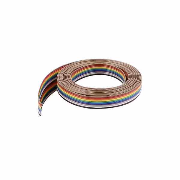 کابل فلت 10 رشته رنگی-یک متری