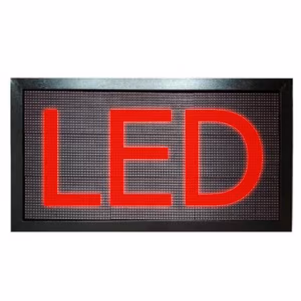 تابلو روان LED قرمز ارتفاع 58 سانت (8 سایز)