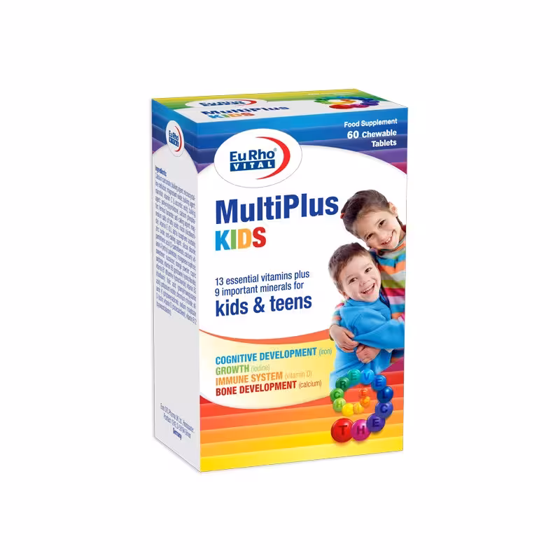 قرص مولتی پلاس کیدز یوروویتال 60 عدد | Eurho Vital Multi Plus Kids