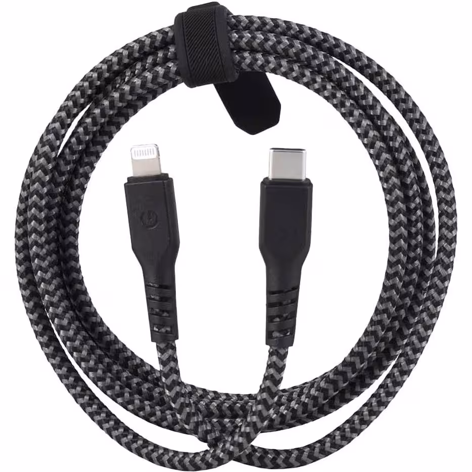 کابل تبدیل USB-C به لایتنینگ انرجیا مدل NyloFlex 3A به طول 3 متر