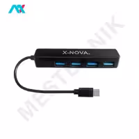 هاب USB3.0 چهار پورت X-NOVA با سری Type-C مدل X940