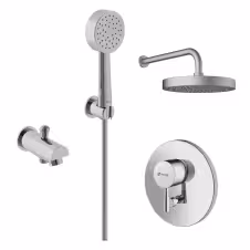 شیر حمام توکار شودر مدل مارینو رنگ کروم تیپ 4 ABS