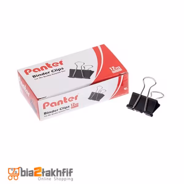 گیره دوبل سایز 25 بسته12 عددی پنتر