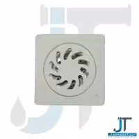 کفشور سفید آلومینیوم 10 سانت دریچه دار(سوسگیر)