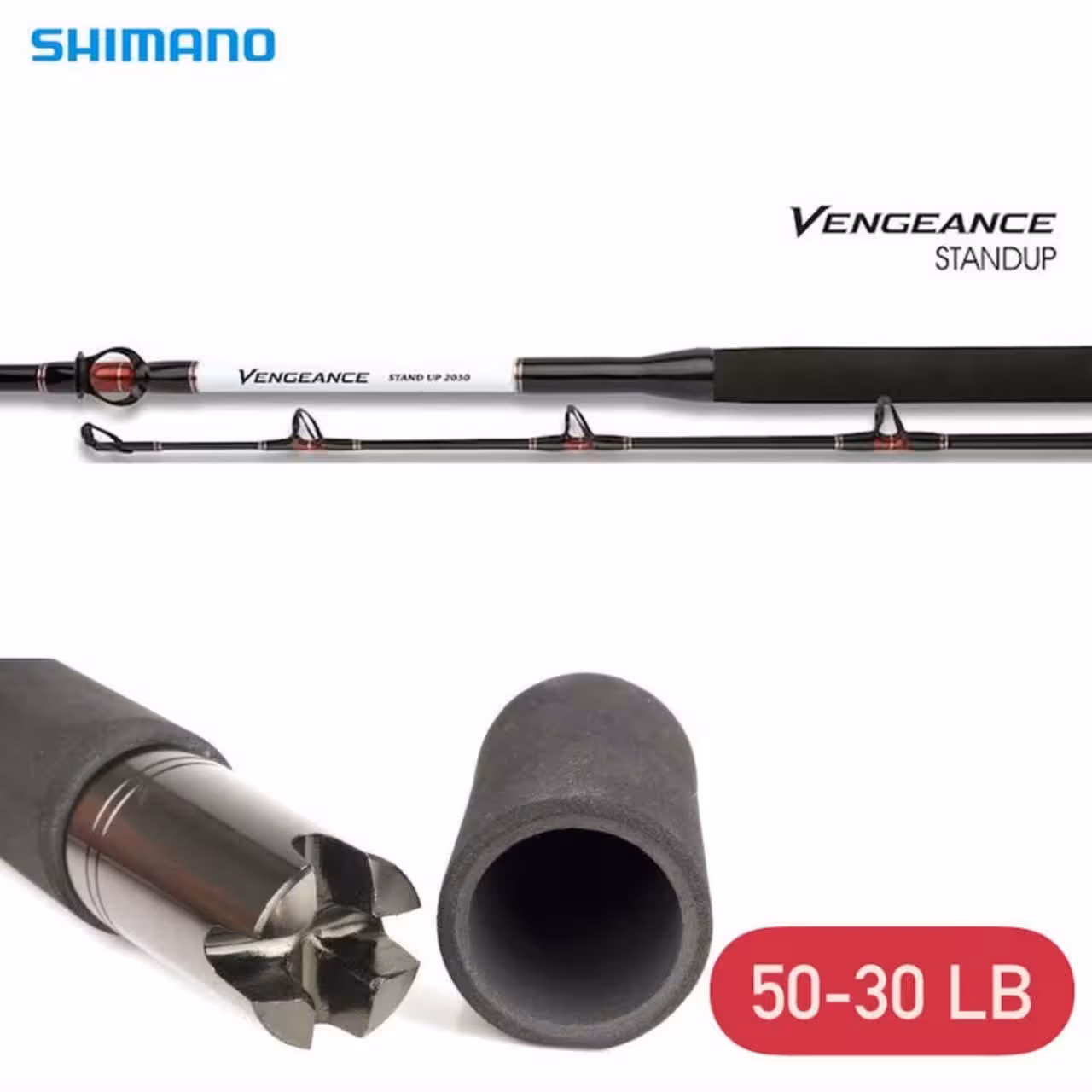 چوب ترولینگ آبشور شیمانو مدل VENGEANCE STAND UP 1.65m 30-50lbs