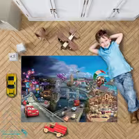 فرشینه اتاق کودک طرح مک‌کوئین کد A901