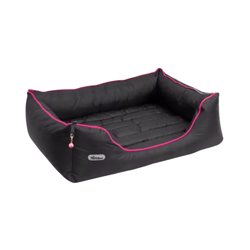 جای خواب U زیپ لاین سایز 3 رنگ/طرح سرخابی کد 0201 برند Ninapet نیناپت