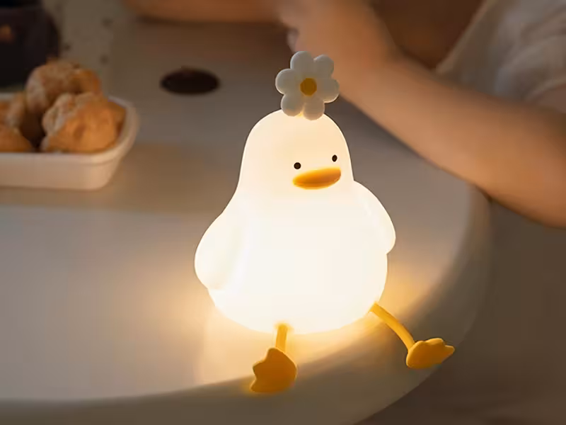 چراغ خواب فانتزی رومیزی شارژی قابل حمل اتاق کودک lamp induction night light playful silicone bedroom LLD-D09