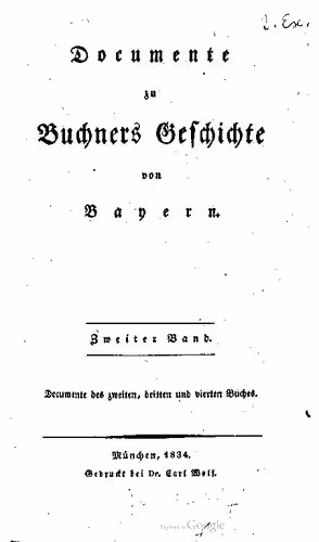 خرید و دانلود نسخه کامل کتاب Documente [Dokumente] zu Buchners Geschichte von Bayern