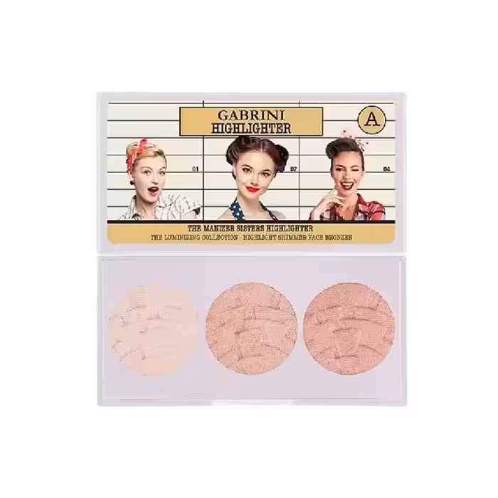 پالت هایلایتر سه‌تایی گابرینی اورجینال | رنگ‌های براق و ترکیب‌پذیر برای درخشش طبیعی صورت