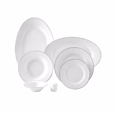 سرویس غذاخوری 28 پارچه چینی زرین ایران سری رادیانس مدل سمن درجه عالی