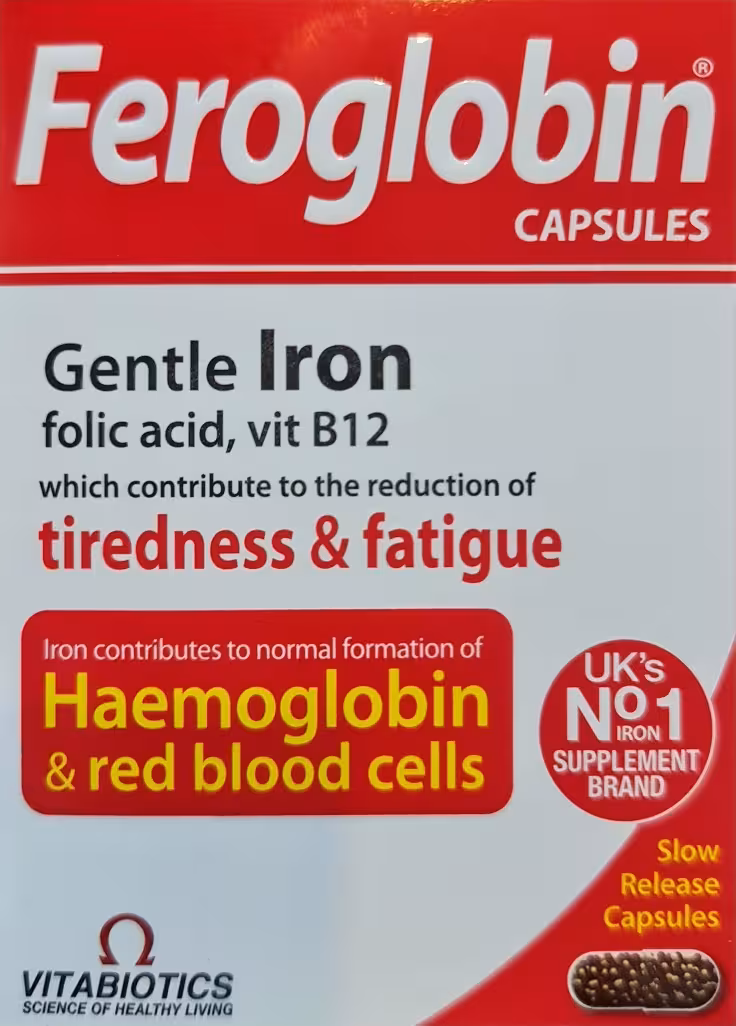 کپسول آهن فروگلوبین 30 عددی FEROGLOBIN