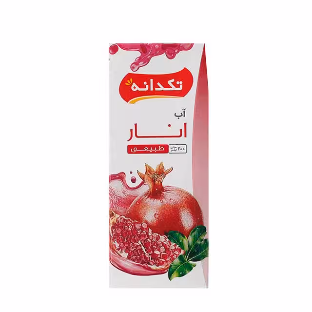 آب انار تکدانه 200 میلی لیتری