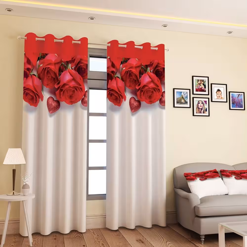 پرده پانچی کد 474 (طرح گل)