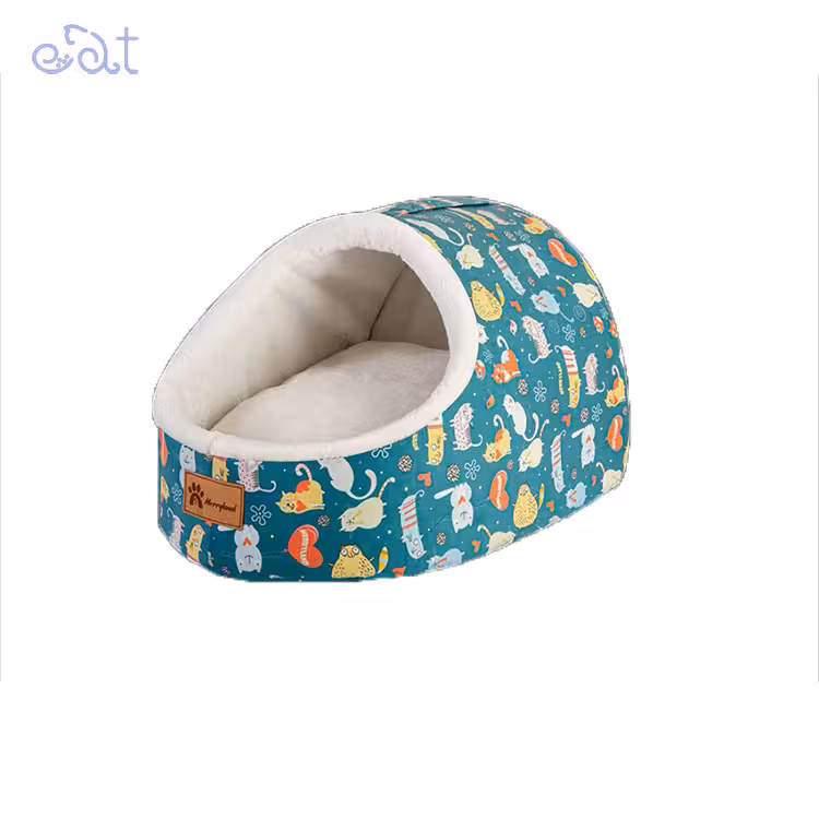 جای خواب سگ و گربه مریلند مدل MerryLand Cave Plus (رنگ آبی سایز 1)