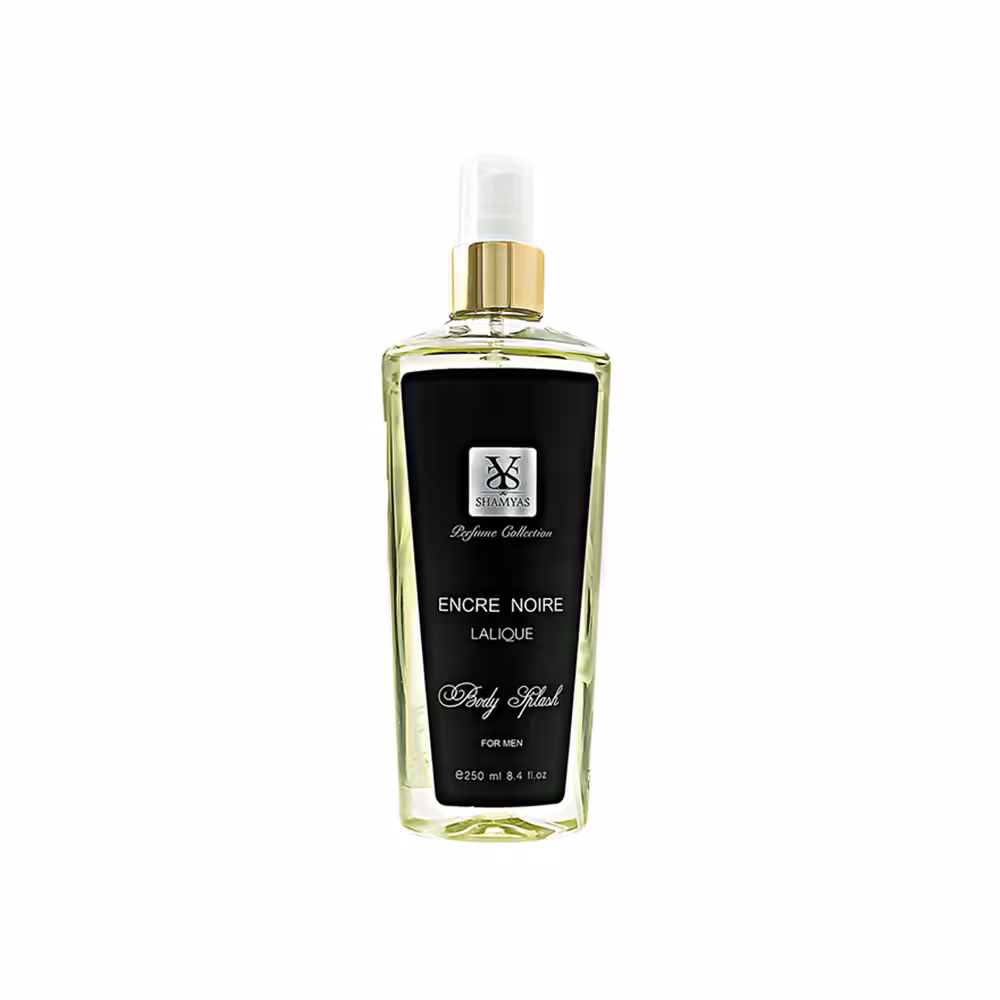 بادی اسپلش مردانه شمیاس مدل ENCRE NOIRE LALIQUE حجم 250 میل