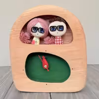 ساعت رومیزی آدمک دو مجسمه طرح دو