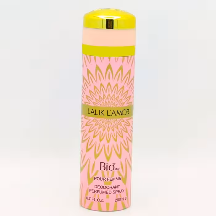 اسپری خوشبو کننده بدن زنانه بیو استار مدل لالیک لامور حجم 200 میل لیتر