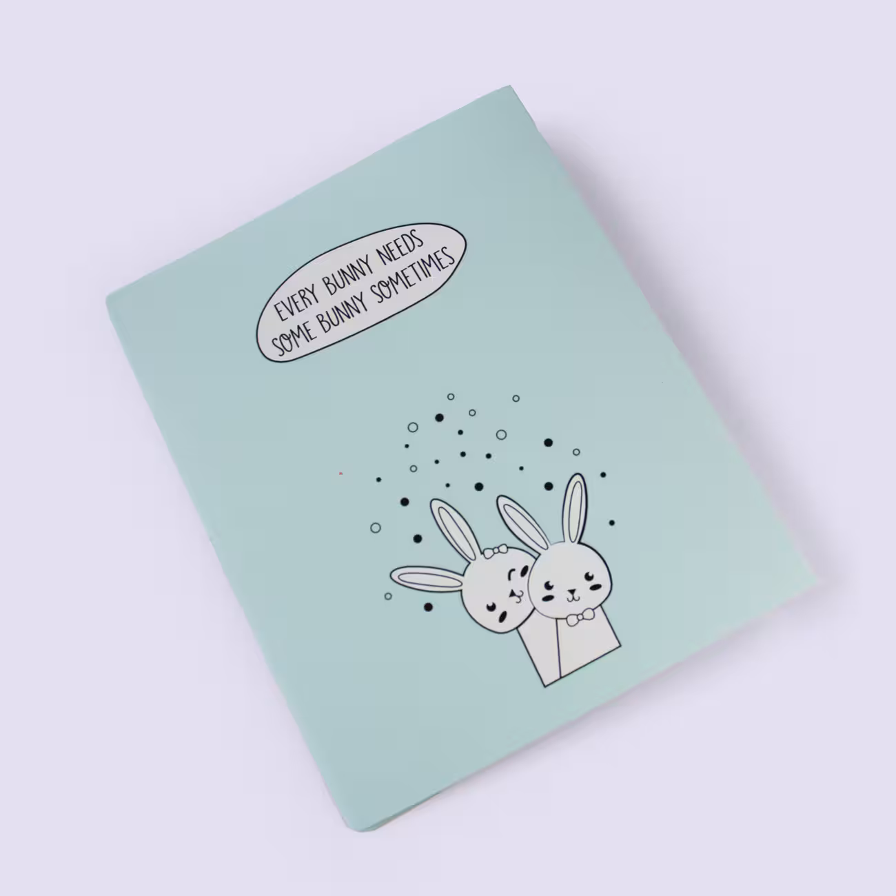 کلاسور 4 حلقه خرگوشی آبی پاستلی پاپکو (PAPCO)