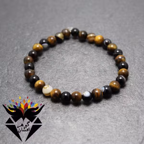 دستبند عقیق باباقوری خوشرنگ کد D_1060