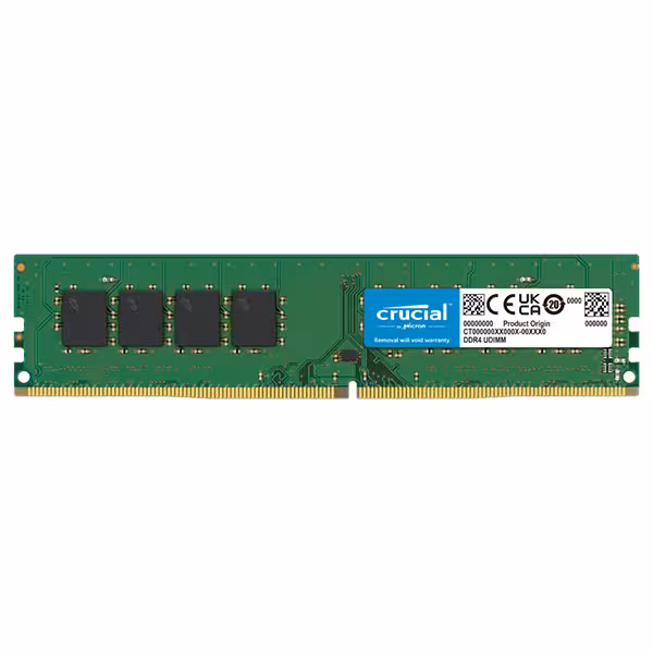 رم کامپیوتر کروشیال مدل Crucial 8GB UDIMM DDR4 2666 CL19 CT8 با ظرفیت 8 گیگابایت