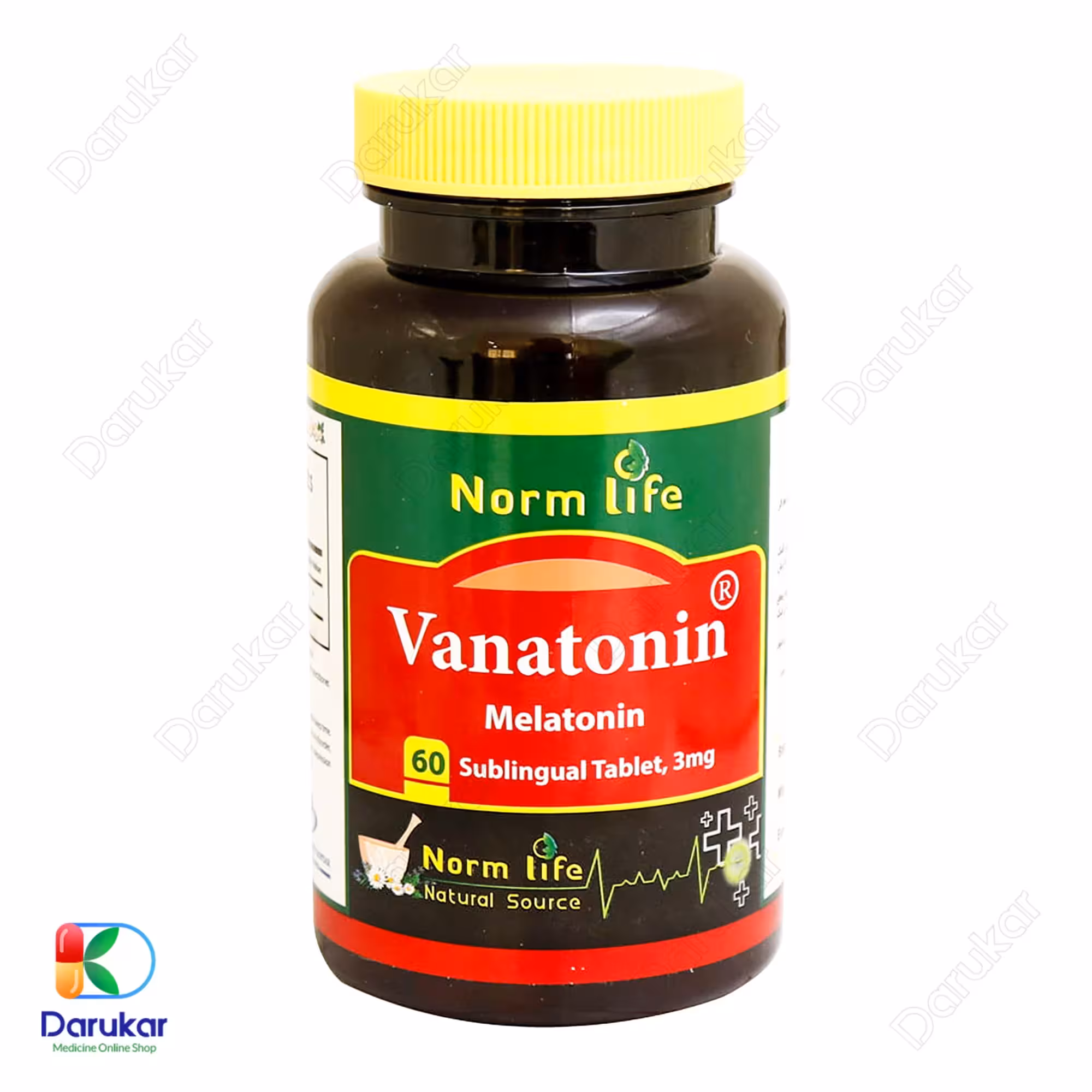 قرص زیر زبانی واناتونین ملاتونین 3 میلی گرم نورم لایف