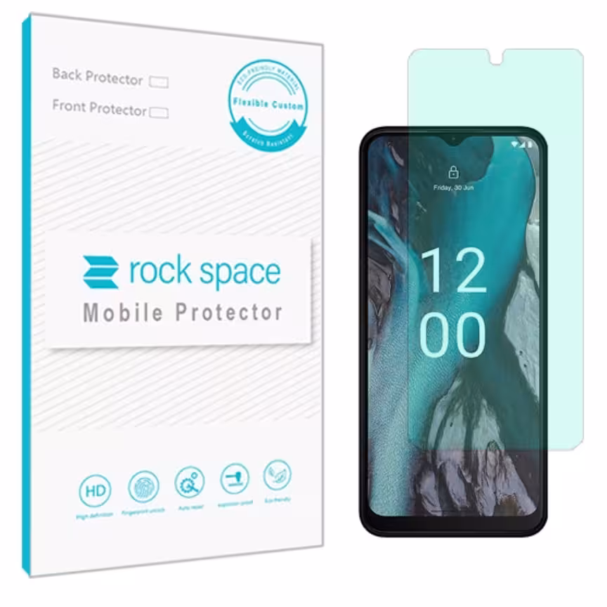 گلس نوکیا c22 مدل نانو هیدروژل گرین لایت برند راک اسپیس