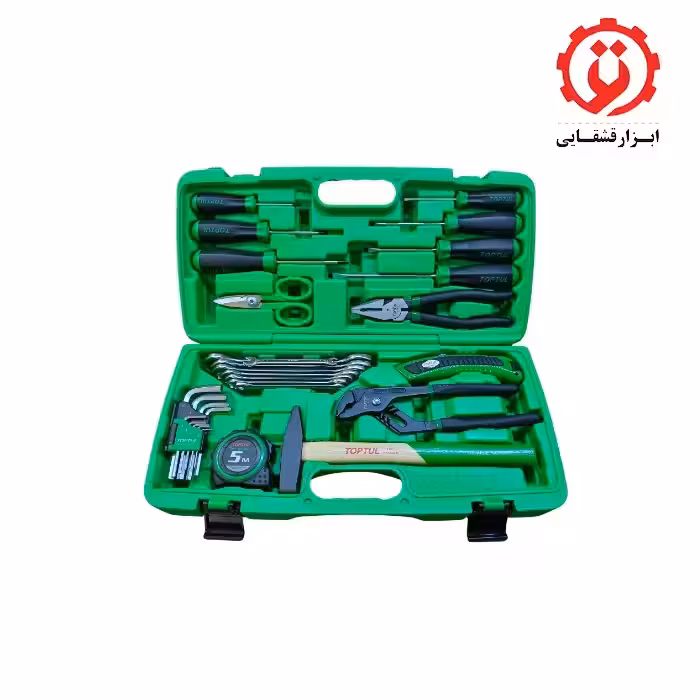 جعبه ابزار سبز 30 پارچه خانگی تاپ تول مدل GAAI3001