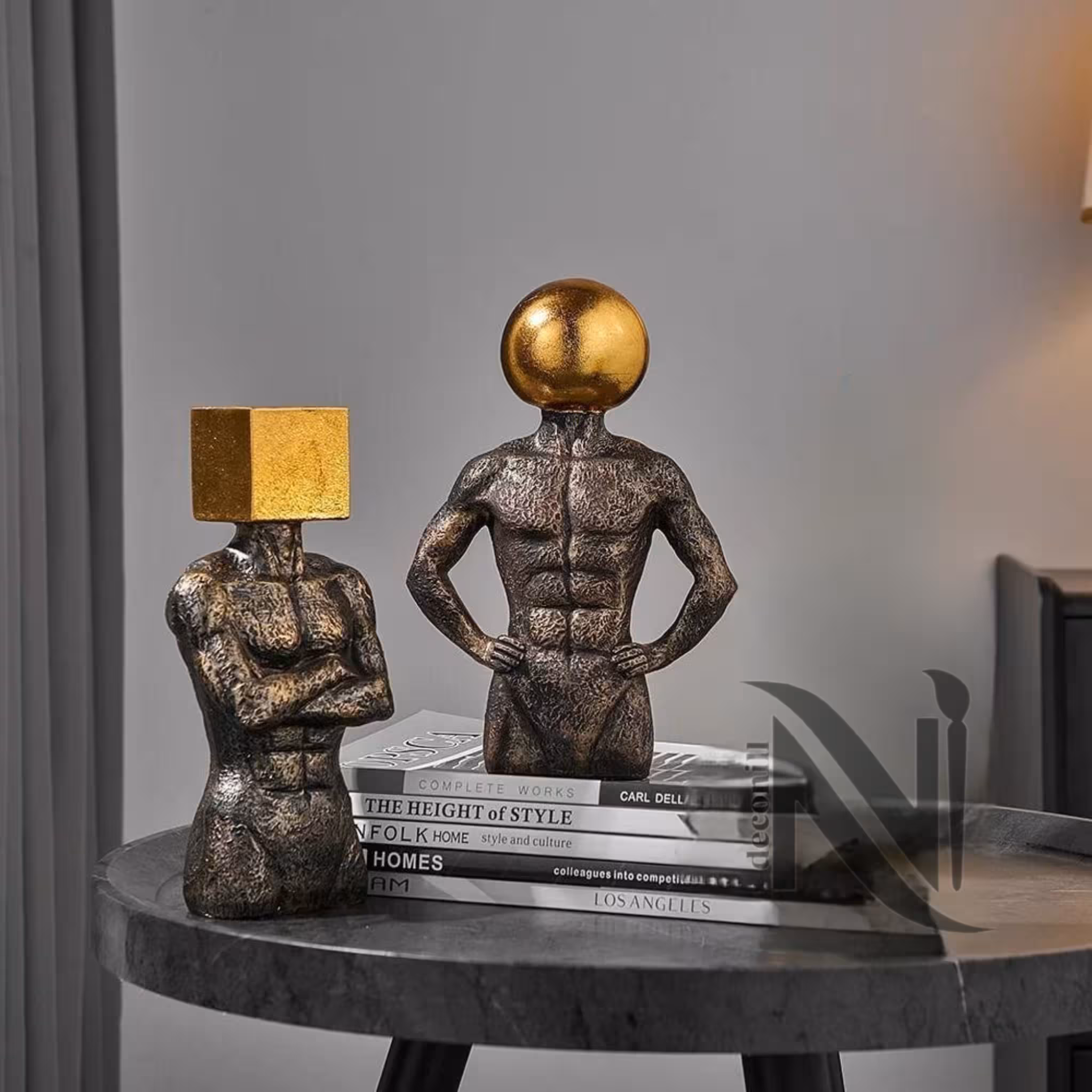 دکوری های فیگور مرد مربع و دایره  کد کالا 602