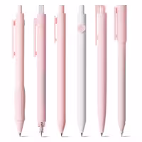 خودکار ژله ای مشکی کاکو KACO مدل PINK GEL نوک 0.5 میلی‌متری 6 عددی