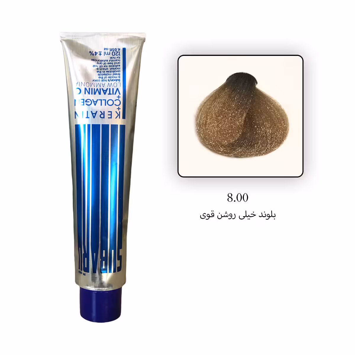 رنگ مو بدون آمونیاک سوبارو 8.00 – بلوند خیلی روشن قوی