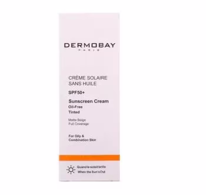 کرم ضد آفتاب SPF 50 فاقد چربی درموبای (Dermobay) برای پوست چرب و مختلط
