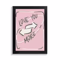 تابلو عاشقانه با طرح Love You More مدل PF-27083