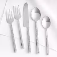 سرویس 5 پارچه قاشق چنگال کارد دست ساز از برند لوکس کریت اند بارل Crate & Barrel