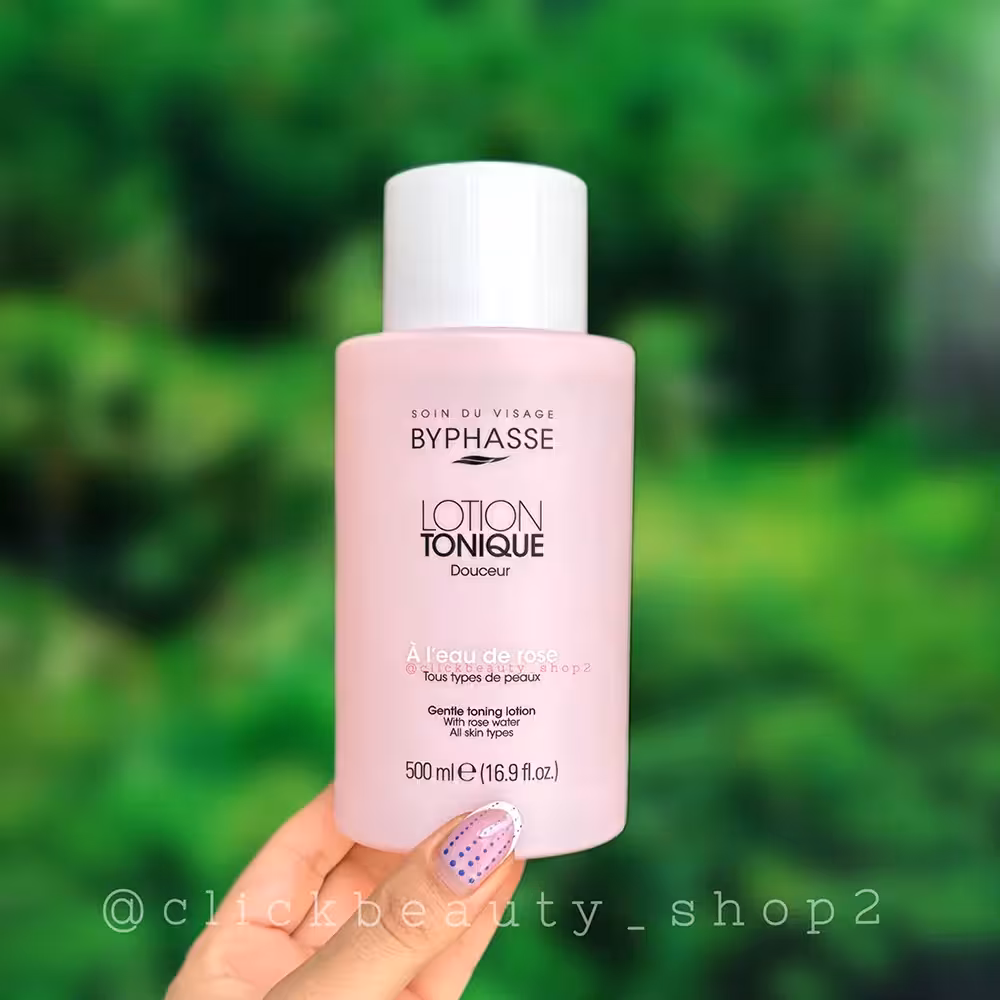 تونر انواع پوست بایفاس حجم 500 میل Byphasse Gentle Toning Lotion